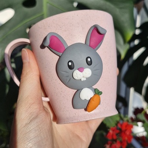 Nyuszis bögre - otthon & életmód - konyhafelszerelés, tálalás - tálalás - bögre & csésze - Meska.hu