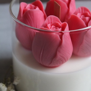 Tavaszi tulipán  - otthon & életmód - gyertya, illat, aroma - mécses és mécsestartó - Meska.hu