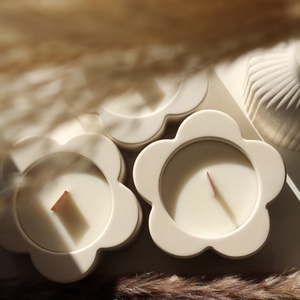 Kerámia virág� - esküvő - dekoráció - gyertya & gyertyatartó - Meska.hu