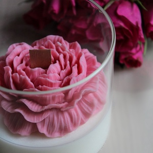 Üvegbe zárt rózsa  - otthon & életmód - gyertya, illat, aroma - illatviasz - Meska.hu