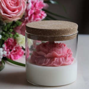 Üvegbe zárt rózsa  - otthon & életmód - gyertya, illat, aroma - illatviasz - Meska.hu