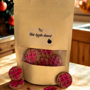 Forró almás pite illatviasz , Otthon & Életmód, Gyertya, illat, aroma, Illatviasz, Gyertya-, mécseskészítés, MESKA