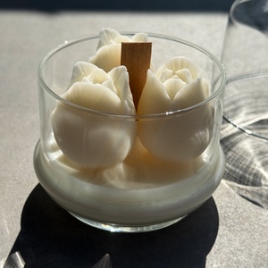 Üvegbe zárt tulipán  - otthon & életmód - gyertya, illat, aroma - illatviasz - Meska.hu