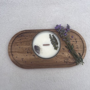 Kézműves ásványos szójagyertya - otthon & életmód - gyertya, illat, aroma - gyertya - Meska.hu