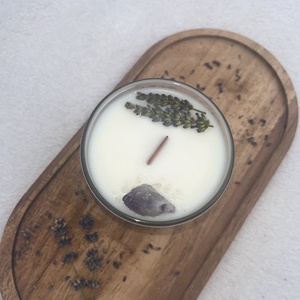 Kézműves ásványos szójagyertya - otthon & életmód - gyertya, illat, aroma - gyertya - Meska.hu