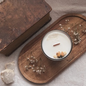 Vaníliás ásványos szója gyertya - otthon & életmód - gyertya, illat, aroma - gyertya - Meska.hu