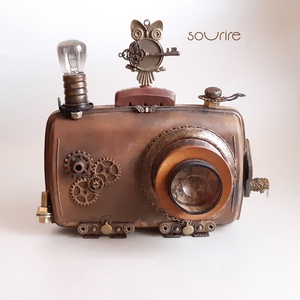 Steampunk fényképezőgép - otthon & lakás - dekoráció - dísztárgy - Meska.hu Steampunk fényképezőgép - otthon & lakás - dekoráció - dísztárgy - Meska.hu