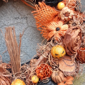 Halloween ajtódísz - otthon & életmód - dekoráció - ajtó- és ablak dekoráció - ajtódísz & kopogtató - Meska.hu