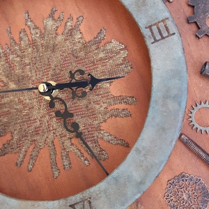 Steampunk falióra - otthon & életmód - dekoráció - fali és függő dekoráció - falióra & óra - Meska.hu