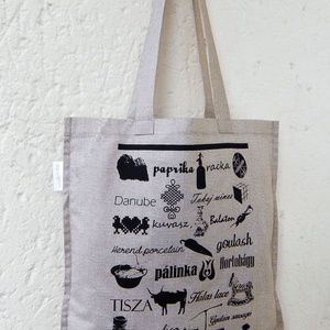  Jelképekszatyor  homok - táska & tok - bevásárlás & shopper táska - shopper, textiltáska, szatyor - Meska.hu