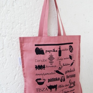 Jelképekszatyor  mályva - táska & tok - bevásárlás & shopper táska - shopper, textiltáska, szatyor - Meska.hu