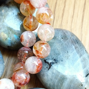 Citrin-tűzkvarc karkötő  - ékszer - karkötő - ásványkarkötő - Meska.hu