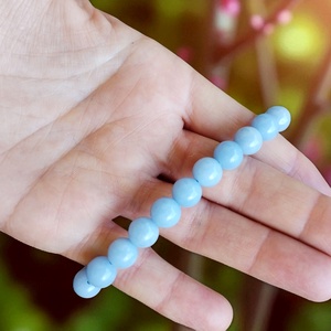 Angelit karkötő  - ékszer - karkötő - ásványkarkötő - Meska.hu