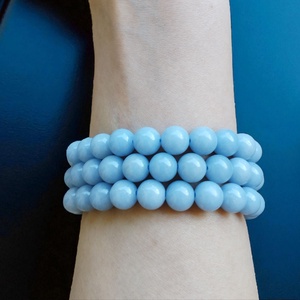 Angelit karkötő  - ékszer - karkötő - ásványkarkötő - Meska.hu