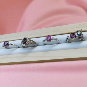 Gránát gyűrű (gránit) - ékszer - gyűrű - szoliter gyűrű - Meska.hu