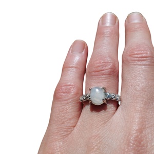 Sri Lankai holdkő gyűrű  - ékszer - gyűrű - szoliter gyűrű - Meska.hu