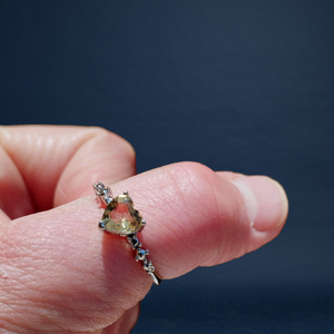 Citrin gyűrű (citrin szív), Ékszer, Gyűrű, Szoliter gyűrű, Mindenmás, MESKA