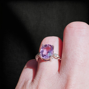 Ametiszt gyűrű , Ékszer, Gyűrű, Szoliter gyűrű, Mindenmás, MESKA