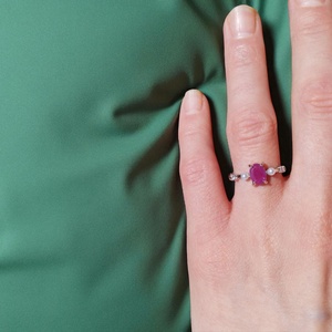 Rubin gyűrű  - Meska.hu