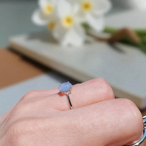 Levendula kvarc gyűrű - Meska.hu