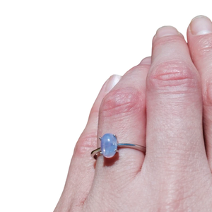 Levendula kvarc gyűrű - ékszer - gyűrű - vékony gyűrű - Meska.hu