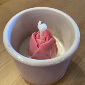 Illatos tulipános gyertya, Otthon & Életmód, Gyertya, illat, aroma, Gyertya, Gyertya-, mécseskészítés, MESKA