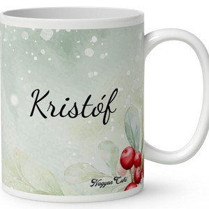 Névvel kérhető - Cuki karácsonyi mosómaci és a süti mintás bögre - otthon & életmód - konyhafelszerelés, tálalás - tálalás - bögre & csésze - Meska.hu