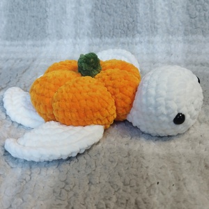 Horgolt tök teknős - otthon & életmód - dekoráció - halloween - halloweeni figurák - Meska.hu