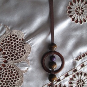 AKCIÓ!!!! O bag táskadísz,fakarikával és fagolyókkal -  - Meska.hu