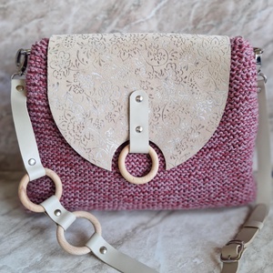 Fedlap és pánt horgolt táskákhoz - táska & tok - táskapánt & alkatrész - Meska.hu