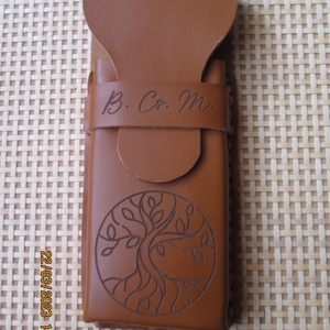 Tolltartó csodaszép gravírozással - táska & tok - pénztárca & más tok - zsebkendőtartó tok - Meska.hu