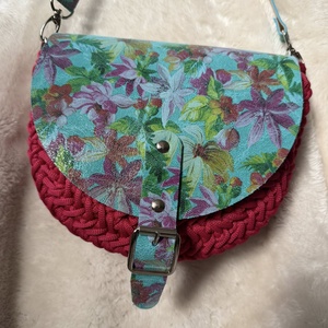 Valódi bőr szett horgolt táskákhoz - táska & tok - táska szett - Meska.hu