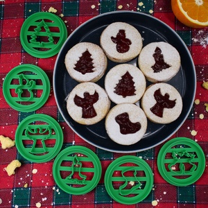 Karácsonyi Linzer Kiszúró Készlet Vagy Darabáron - otthon & életmód - konyhafelszerelés, tálalás - sütés, főzés - sütikiszúró - Meska.hu