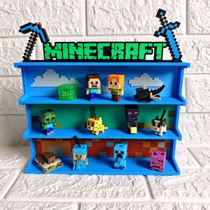 Minecraft Kinder Joy Figura Játék Tartó Állvány Díszlettel - Meska.hu