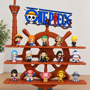 ONE PIECE Kinder Figura Tartó Álvány Tartó Vitrin, Otthon & Életmód, Dekoráció, Fali és függő dekoráció, Fali kulcstartó, , MESKA