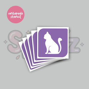 Cica mintás 14 öntapadó csillámtetoválás sablon / csillámtetkó stencil - Meska.hu