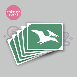 Dínó mintás 02 öntapadó csillámtetoválás sablon / csillámtetkó stencil, Kellékek & szerszámok, Dekorációs kellékek, Matricaív, Fotó, grafika, rajz, illusztráció, MESKA