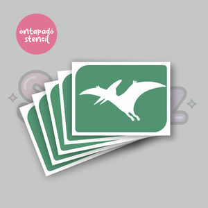 Dínó mintás 03 öntapadó csillámtetoválás sablon / csillámtetkó stencil, Kellékek & szerszámok, Dekorációs kellékek, Matricaív, Fotó, grafika, rajz, illusztráció, MESKA