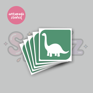 Dínó mintás 05 öntapadó csillámtetoválás sablon / csillámtetkó stencil, Kellékek & szerszámok, Dekorációs kellékek, Matricaív, Fotó, grafika, rajz, illusztráció, MESKA