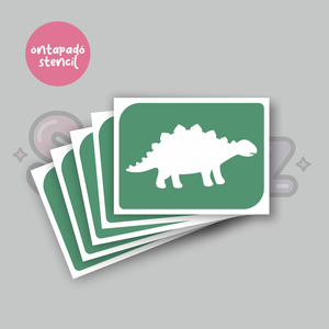 Dínó mintás 07 öntapadó csillámtetoválás sablon / csillámtetkó stencil, Kellékek & szerszámok, Dekorációs kellékek, Matricaív, Fotó, grafika, rajz, illusztráció, MESKA