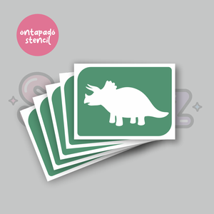 Dínó mintás 08 öntapadó csillámtetoválás sablon / csillámtetkó stencil, Kellékek & szerszámok, Dekorációs kellékek, Matricaív, Fotó, grafika, rajz, illusztráció, MESKA