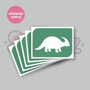 Dínó mintás 09 öntapadó csillámtetoválás sablon / csillámtetkó stencil, Kellékek & szerszámok, Dekorációs kellékek, Matricaív, Fotó, grafika, rajz, illusztráció, MESKA