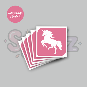 Unikornis mintás 03 öntapadó csillámtetoválás sablon / csillámtetkó stencil, Kellékek & szerszámok, Dekorációs kellékek, Matricaív, Fotó, grafika, rajz, illusztráció, MESKA
