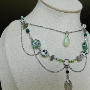 'tea leaves' necklace - ékszer - nyaklánc - statement nyaklánc - Meska.hu