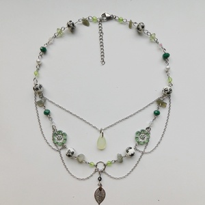 'tea leaves' necklace - ékszer - nyaklánc - statement nyaklánc - Meska.hu