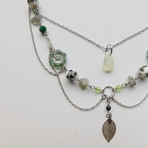 'tea leaves' necklace - ékszer - nyaklánc - statement nyaklánc - Meska.hu