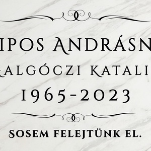 Márvány emléktábla személyre szólóan sipildiko részére - Meska.hu