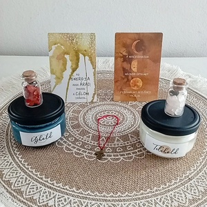 Holdfzis gyertyaszett - otthon & életmód - gyertya, illat, aroma - gyertya - Meska.hu