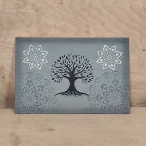 Életfa mandala motívumokkal - Meska.hu