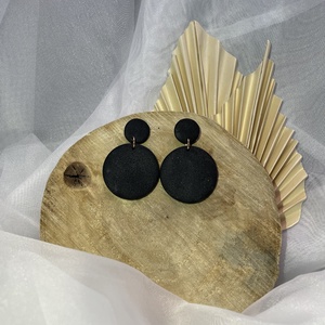 Fekete fülbevaló - Meska.hu